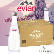 Evian Natural Mineral Water (Glass), 20 Bottles x 330ml (BBD: September 2025)