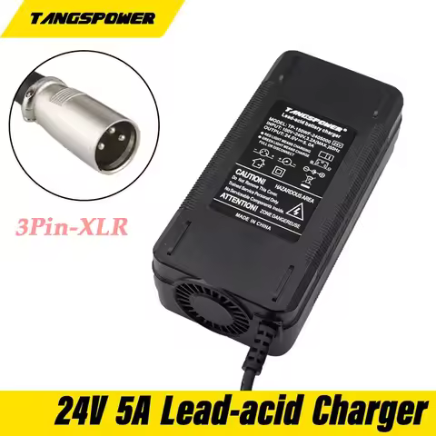 24V 5A Lead Acid Battery Charger For 28.8V Wheelchair golf cart lead-acid Charger With 3-Pin XLR Con