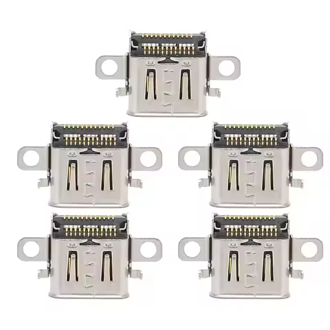 5pcs Charging Port For Nintendo Switch OLED USB Charger Port Repair Parts Usb-C Connector Charging S