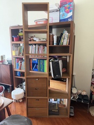 無印格仔櫃 Muji shelf 橡木 書櫃 儲物櫃 玩具櫃 無印良品 櫃桶 兒童書櫃 邊櫃