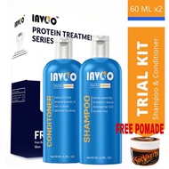 Lavoo Protein Trial Kit - Shampoo 60ml & Conditioner 60ml | Rambut Gugur | Kelemumur Hair Loss elite