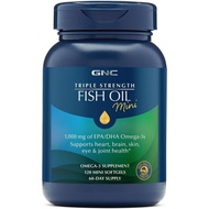 Minyak Ikan Jiakangsu Triple Intensity, Mini Omega 3 Makanan Tambahan, 1000mg Gliserin Triester dan 