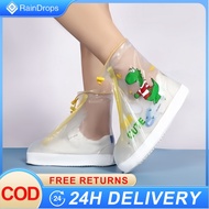Rain Boots for Kid Waterproof Anti-Slip Rain Boot Cover for Boy Girl Outdoor Cartoon Shoe Cover