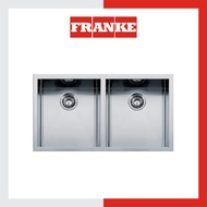 FRANKE Planar Undermount Double Bowl Stainless Steel Sink PZX 120-82