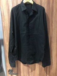 Dior HOMME 06AW 禮服式 形象款 黑色 長袖襯衫 Size:40