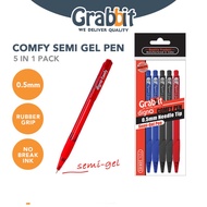 GRABBIT Digno Comfy Semi Gel Pen 0.5mm [5 in 1]