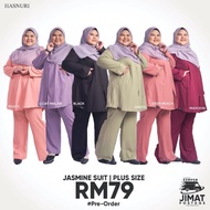 💥HOT PLUSSIZE 💥 HASNURI JASMINE SUIT 💥 SUIT MUSLIMAH, SELUAR BOOTCUT, BERPOKET, MESRA WUDUK