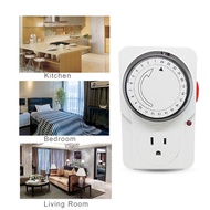 HL 24 Hour Cyclic Timer Switches Kitchen Timer Outlet Universal Timing Socket