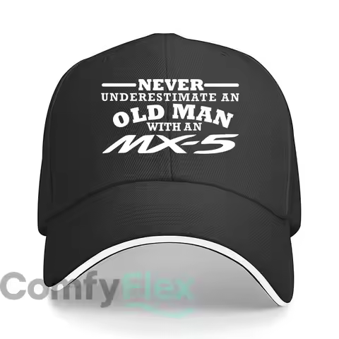 MX - 5 Old Man - Car Enthusiast Art Hip Hop hat Fashion Outdoor Sports Sandwich Baseball Cap