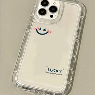 Yiki|Huawei P60 Art P60 P50 P40 P30 Pro P40 Lite Mate 50 40 30 20 Pro 40 Pro Plus  Simple Lucky Smiling Face Soft Phone Case