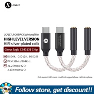 JCALLY JM20 DAC Code Amplifier High Performance CS43131 DAC Decoder Type-C to 3.5mm Headphone Cable
