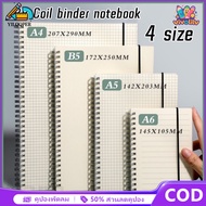 VIVOLILV Spiral Notebook A6/A5/B5/A4 Size Grid Lined Coil Notebook Minimalist Style Notebook