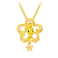 CHOW TAI FOOK Disney Classics Collection 999 Pure Gold Pendant - Cherry Blossom Donald Duck R29276