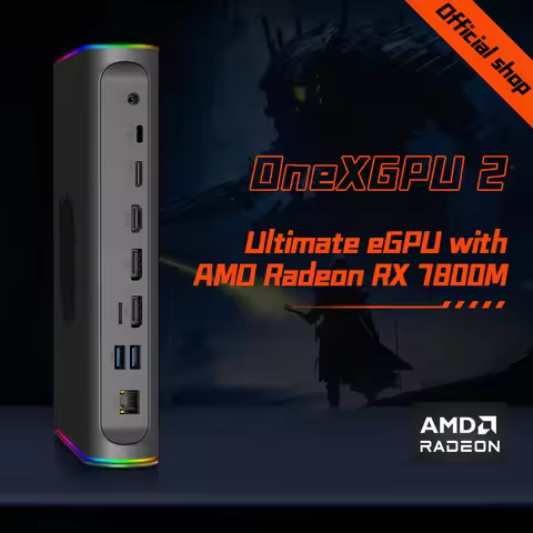 Onexplayer EGpu Onexgpu 2 Ultimate eGPU with AMD Radeon RX 7800M expansion dock Oculink USB4.0 Thund