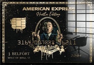 Ultra HD American Express การ์ดสีดำ Wolf Of Wall Street Art ภาพวาดผ้าใบ Pop ภาพยนตร์คลาสสิกโปสเตอร์พ