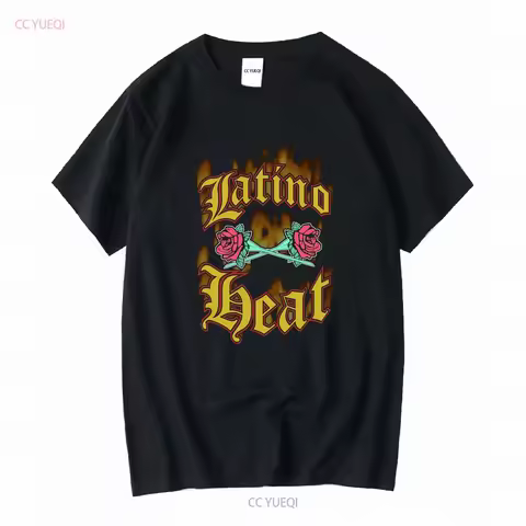 New Latino Heat WWF Eddie Guerrero Logo BLack T Shirt Sizes S 5XL long sleeves vintage Washed street