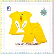 Children 's Suits | Bunny Short Tee Shirts And Pants Girl / Girls