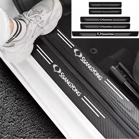 Doorsill Protective Sticker Tape for Ssangyong Actyon Rexton Korando Rodius Kyron Tivoli Musso XLV S