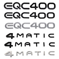 Suitable for New Mercedes-Benz Benz Modified Trunk Displacement Label Car Sticker EQC400 4MATIC Four