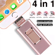 4 in 1 1TB USB Pendrive Flash Drives for iphone 15 pro max,High Speed Phone External Flash Drive for iphone 14 pro max, Photo Stick Memory External Data Storage Thumb Drive For Type-C / IPhone / IPad / Android / Laptop / PC And More Devices