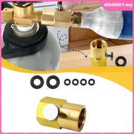 [DilidilidaMY] CO2 Cylinder Refill Adapter with Quick Connect TR21-4 to CGA320 Connector Kit Bottle 