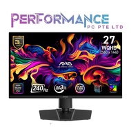MSI MAG 273QP QD-OLED X24 27 INCH WQHD Flatscreen QD-OLED/240Hz GAMING MONITOR (3 YEARS WARRANTY BY 