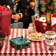 Waves Vinyl Player Bluetooth Speaker with White Noise Retro Turntable Speaker Sleep Aid Vitrola Shap