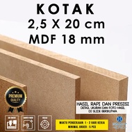 Box 2.5 x 20 cm - MDF 18 mm - MDF board wooden MDF board/