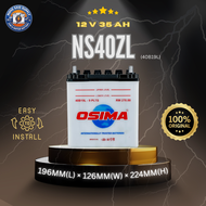OSIMA Car Battery Bateri Kereta | NS40 NS60 NS70 DIN55 DIN66 75D23L NX120 N70 LN2 LN3 N100 | Bezza M