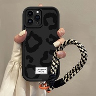 Leopard print Lanyard Casing For OnePlus NORD CE 4 2 3 Lite ACE 3 2 12 11 10R 8T 5G ACE3 CE4 Case Co