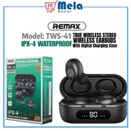 REMAX TWS-41 True Wireless Stereo Earbuds (With Digital Charging Case)