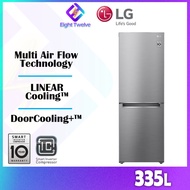 335L LG Smart Inverter Fridge Peti Sejuk Bottom Freezer | GC-B369NLRM