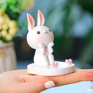 Rabbit phone stand, office desk decoration items, new resin craft home decor, office cultural suppli