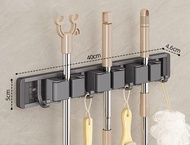 Mop and Broom Organizer Mop Holder Rack Mop Holder Wall Mounted Strong Broom Mop Holder Self With 5