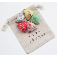 Batu Seremban Five Stones Game - Strawberry NEW version