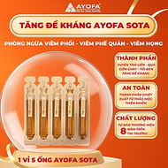 1 vỉ 5 ống 10ml Ayofa Sota bảo vệ hô hấp