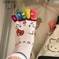 FCMY Five Finger Socks Anime Y2K Softfortable Floor Sock Home Socks Girl Gift FAC