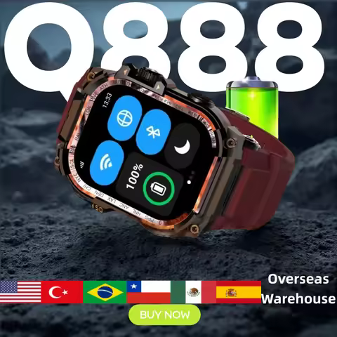 Q888 Smart Watch 5G SIM Full Network Android 8.1 OS GPS WiFi 2.06-inch Pull-outrotating Camera 32GB 