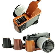 Fashional Camera Bag Case For Fujifilm XE2 X-E2 X-E1 XE1 PU Leather Half Body Set Cover With Battery