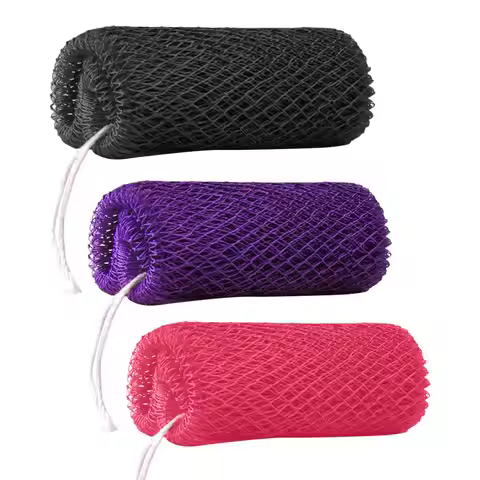 African Net Body Scrubbing Tool Deep Cleaning Bath Massaging Sponge for Arm Foot Neck Leg Back Daily
