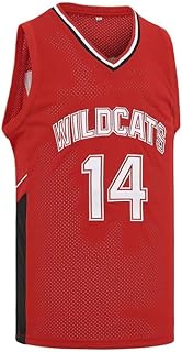 Youth Basketball Jersey for Kids Wildcats High School Shirt 14 Troy Bolton Jersey 8 Chad Danforth Je