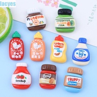 LACYES 9Pcs/set Drink Bottle Fridge Stickers, Mini Cute Seasoning Bottle Miniatures, Creative Resin Drink Bottle Seasoning Bottle DIY Food Toy Hairpin Jewelry