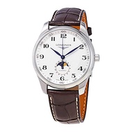 Longines Master Collection Automatic Moonphase Watch, Silver Barleycorn Dial, 42mm