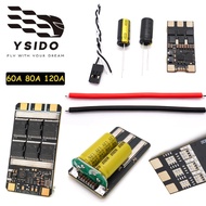 YSIDO Electric Speed Controller 60A/80A AM32 120A-BLS ESC 3-12S For RC FPV Fixed-wing Aircraft Racin