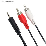 [fashion] 1.2m 3.9 Feet 3.5mm Plug Jack to 2RCA Male Audio Cable Splitter Phone to Speaker MY