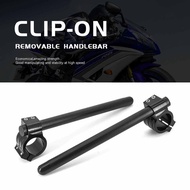 ก้านแฮนด์บาร์แยกได้สำหรับยามาฮ่า YZF-R1 R7 R6 R25 อุปกรณ์ปรับแต่งมอเตอร์ไซค์ แกนแฮนด์บาร์แบบปรับได้ 