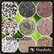 1kg Wall Decor Stone Pebble Wash Stone For Garden Landscape Aquarium / Batu Sungai Hiasan