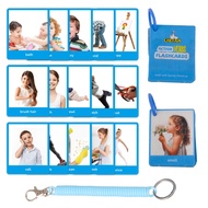 Vocabulary Builder Flash Cards,62 Action Verbs Flash Cards for Kids and Adults,Educational Flash Car