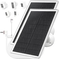 10W/5V 2 Pack Solar Panel Charger with Two connectors DC3.5 * 1.35 and USB-C,9.8ft/3m Charging Cable
