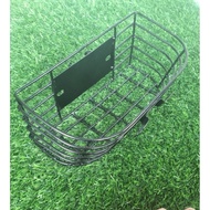 Keranjang besi Sepeda lipat Fronblok Rak depan klasik Sepeda lipat